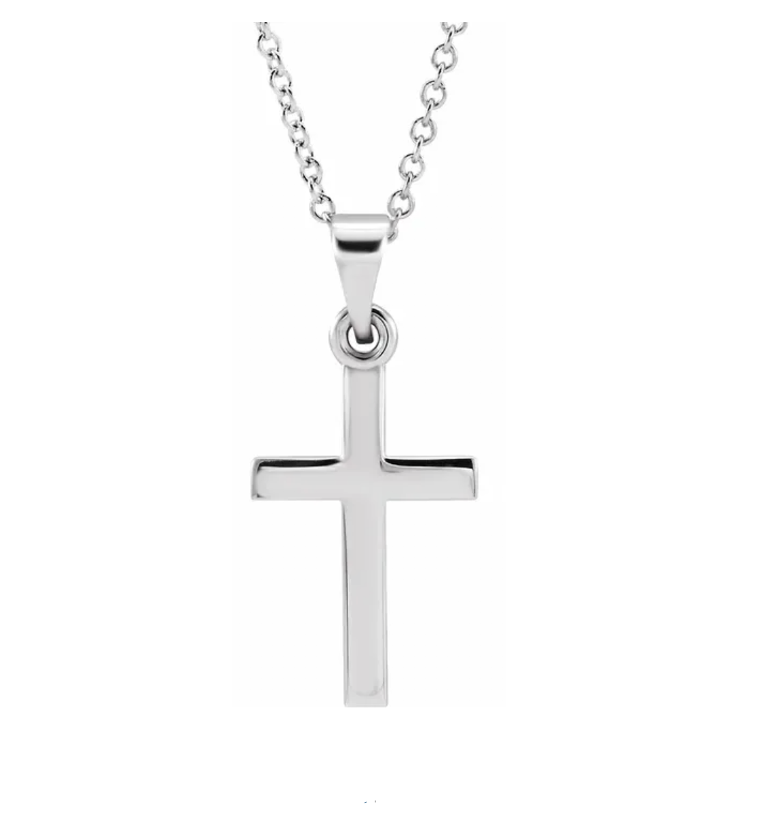 Sterling Silver Cross Pendant Necklace