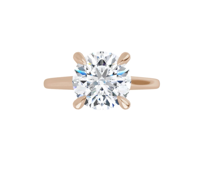 2.00 Carat Round Brilliant Lab Diamond Cathedral Solitaire Engagement Ring