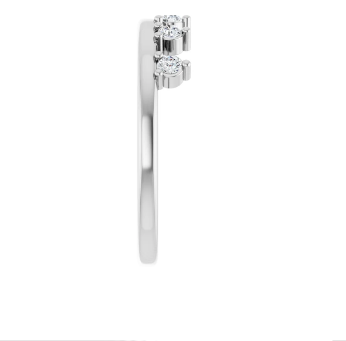 14K Gold Lab Grown Diamond Crown Ring