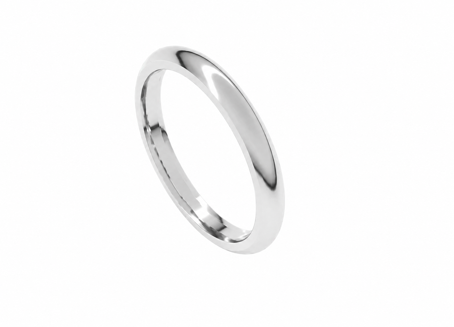 14K Gold 2.5mm Wedding Band Ring