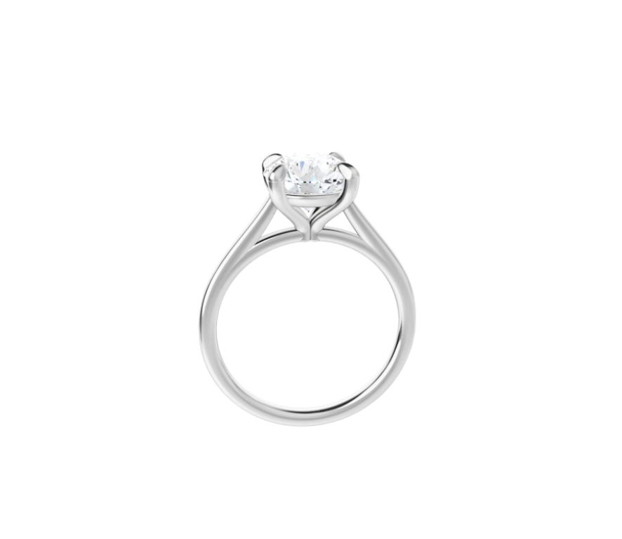 2.00 Carat Round Brilliant Lab Diamond Cathedral Solitaire Engagement Ring