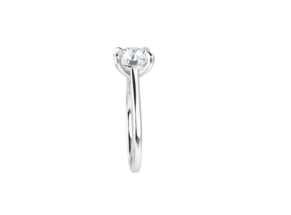 2.00 Carat Round Brilliant Lab Diamond Cathedral Solitaire Engagement Ring