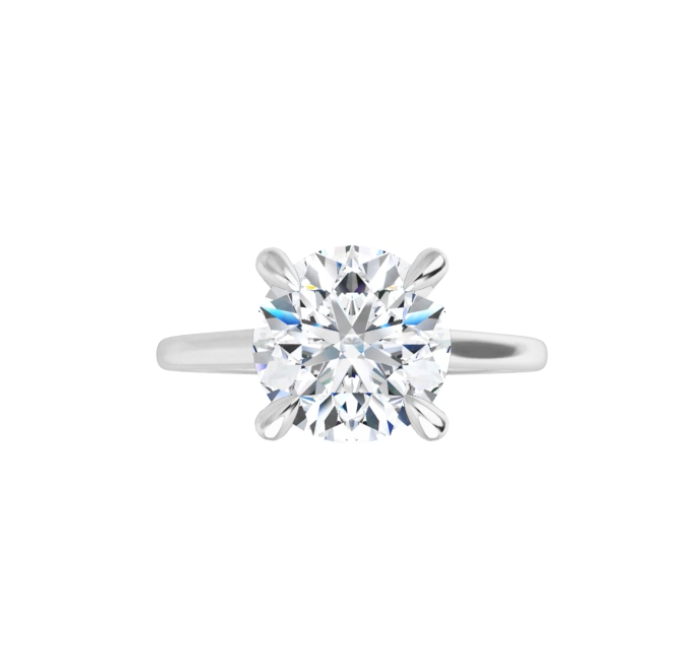 2.00 Carat Round Brilliant Lab Diamond Cathedral Solitaire Engagement Ring