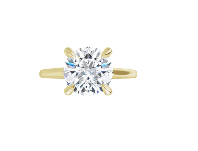 2.00 Carat Round Brilliant Lab Diamond Cathedral Solitaire Engagement Ring