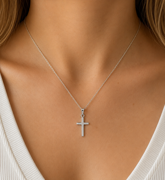 Sterling Silver Cross Pendant Necklace